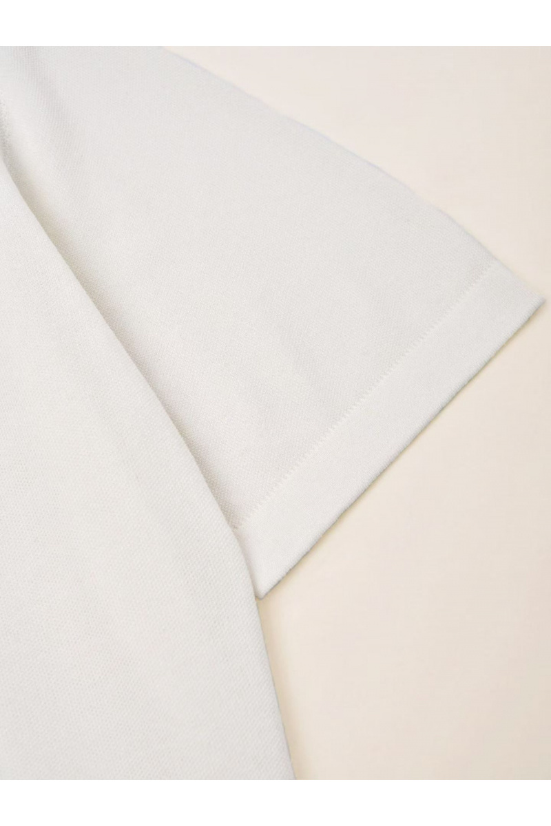 Loro Piana Мужская светло-бежевая футболка premium