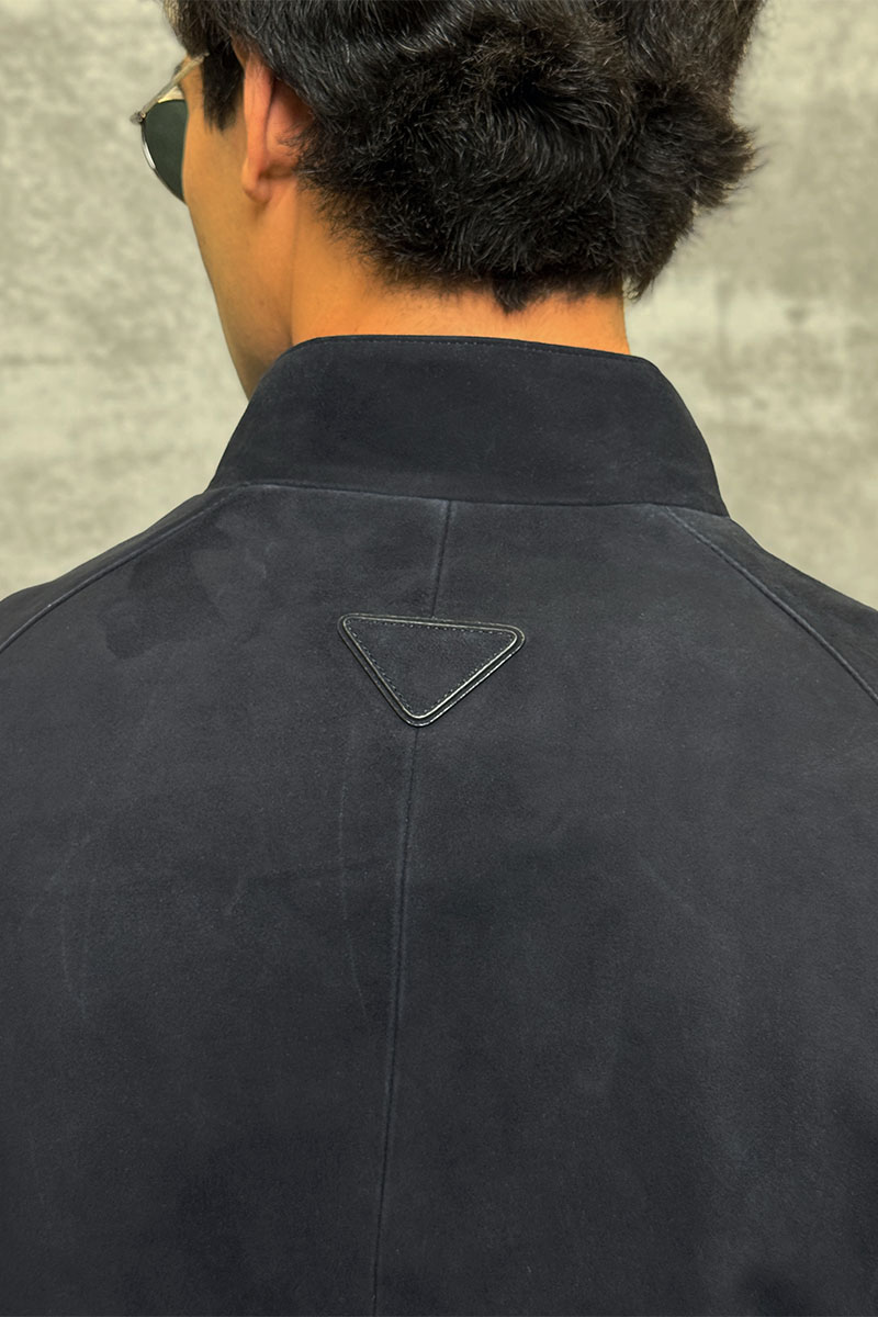 Prada Мужская кожаная куртка premium