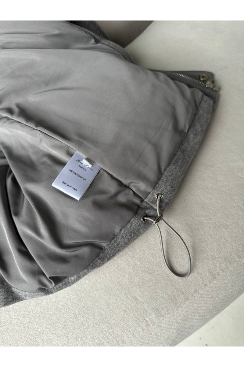 Loro Piana Женская серая жилетка premium