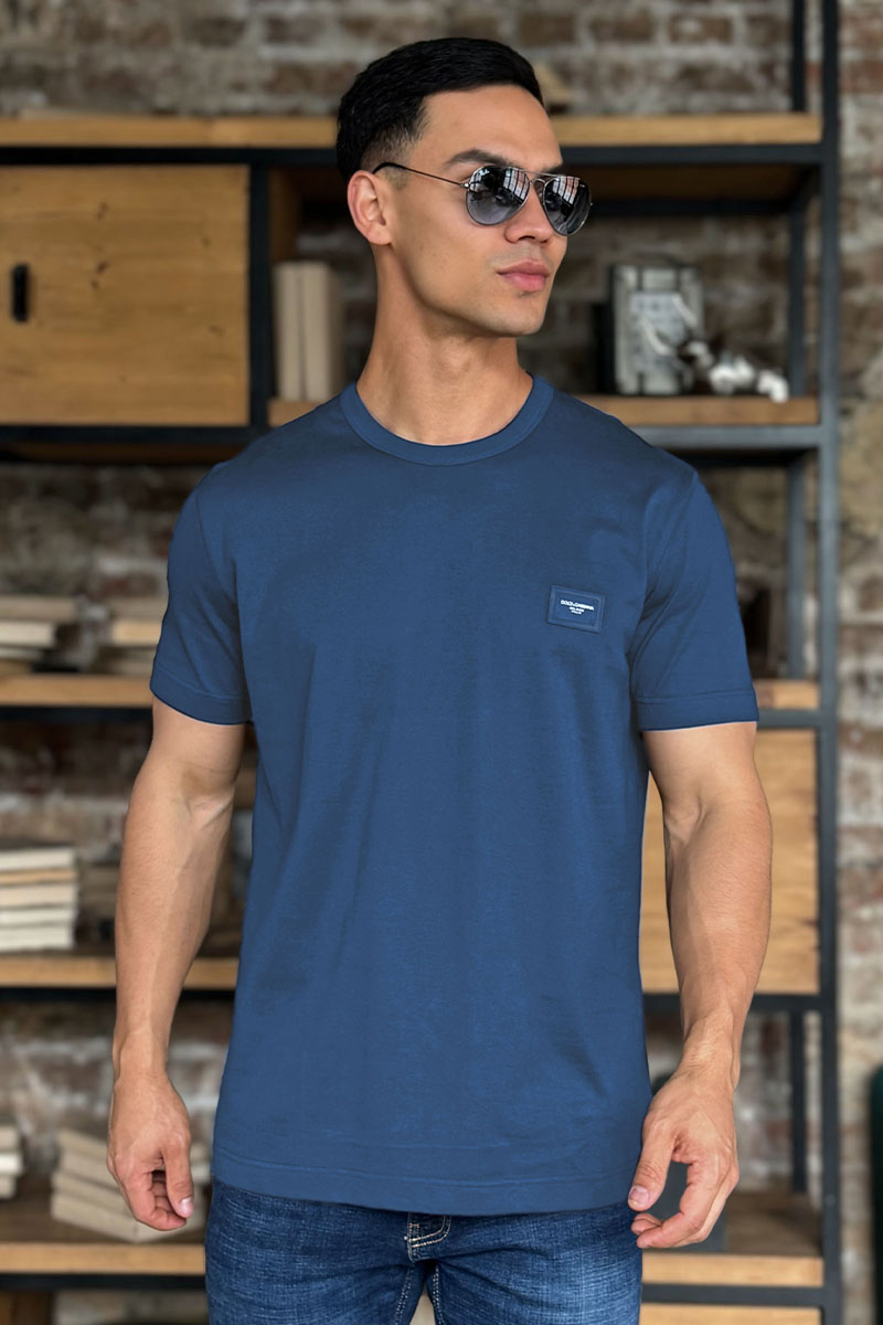 Dоlсе & Gаbbаnа Мужская футболка Premium - Misty Blue