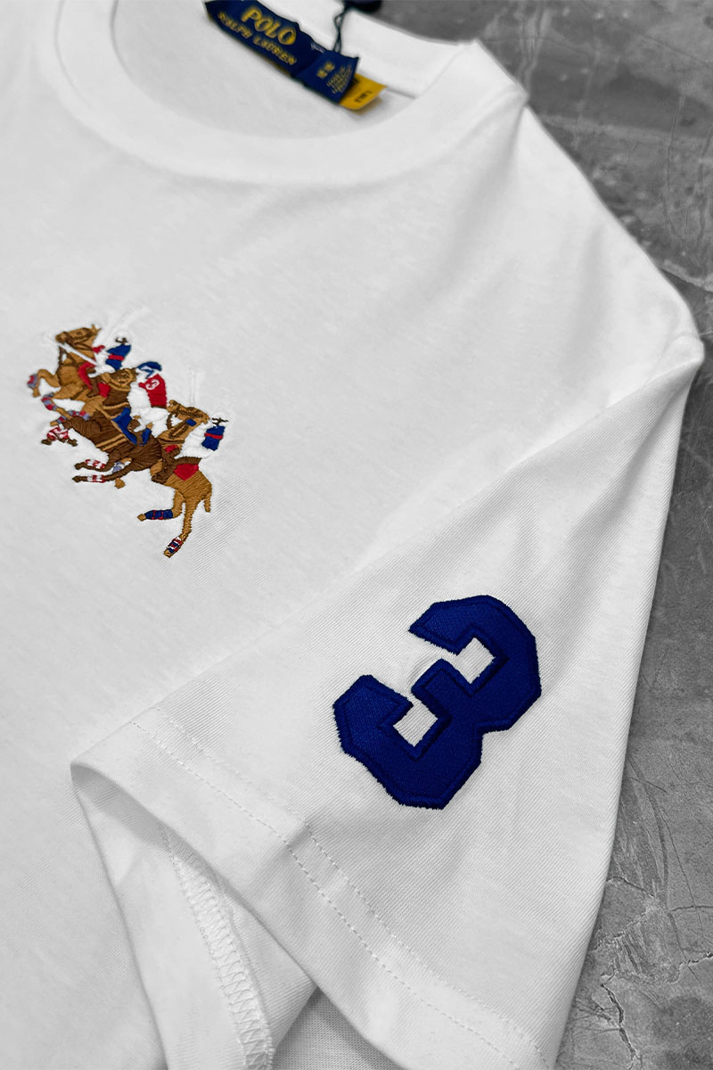 Polo Ralph Lauren Мужская белая футболка Match Club