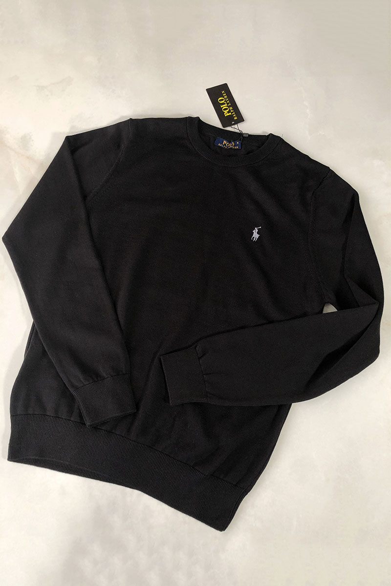 Polo Ralph Lauren Мужской чёрный джемпер logo-embroidered