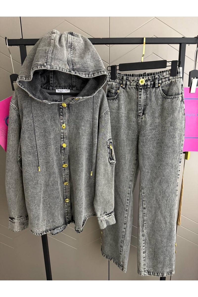 Schiaparelli Женский джинсовый костюм premium - Grey