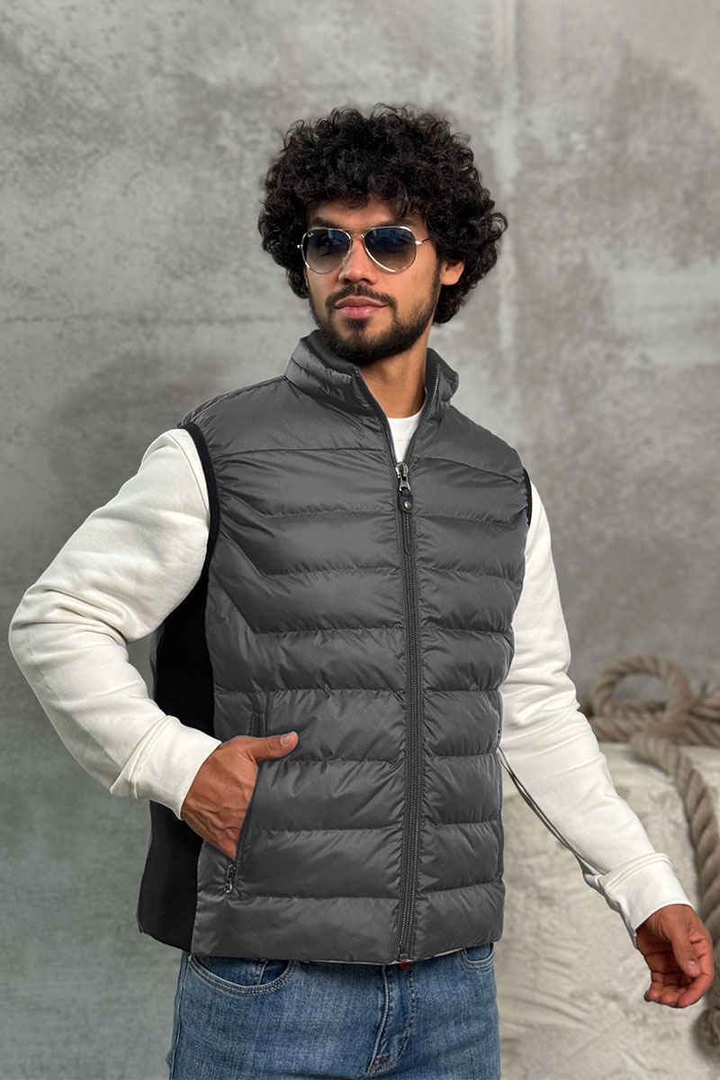 Designer Clothing Мужской серый жилет Parajumpers