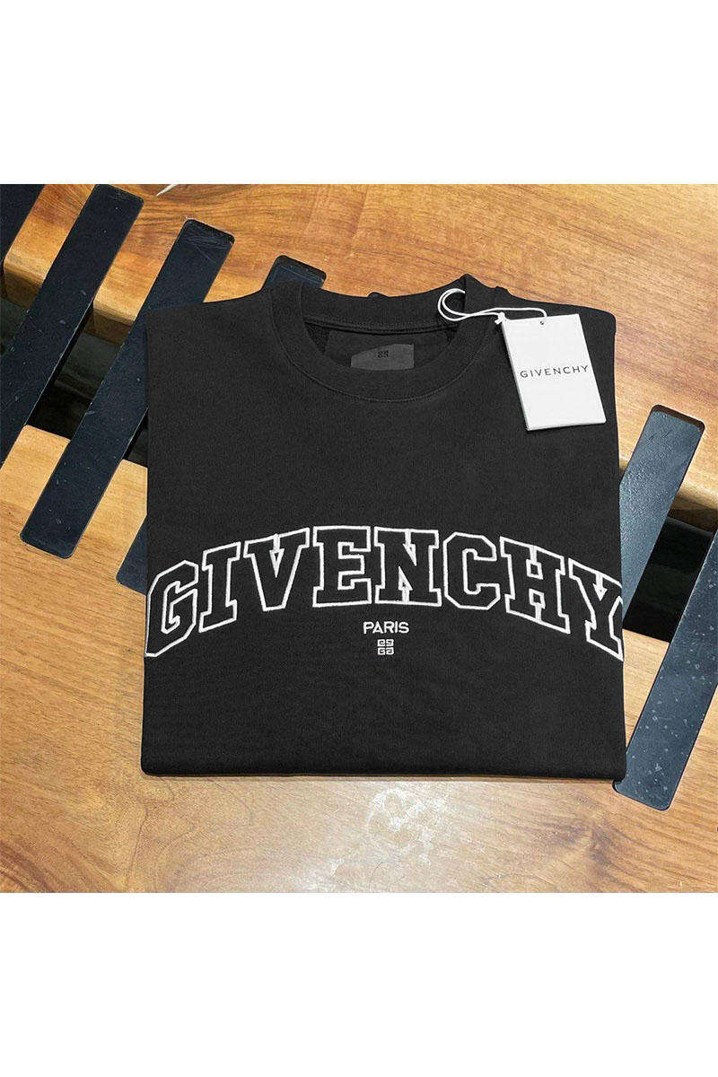 Givenchy Чёрный свитшот College logo-embroidered 