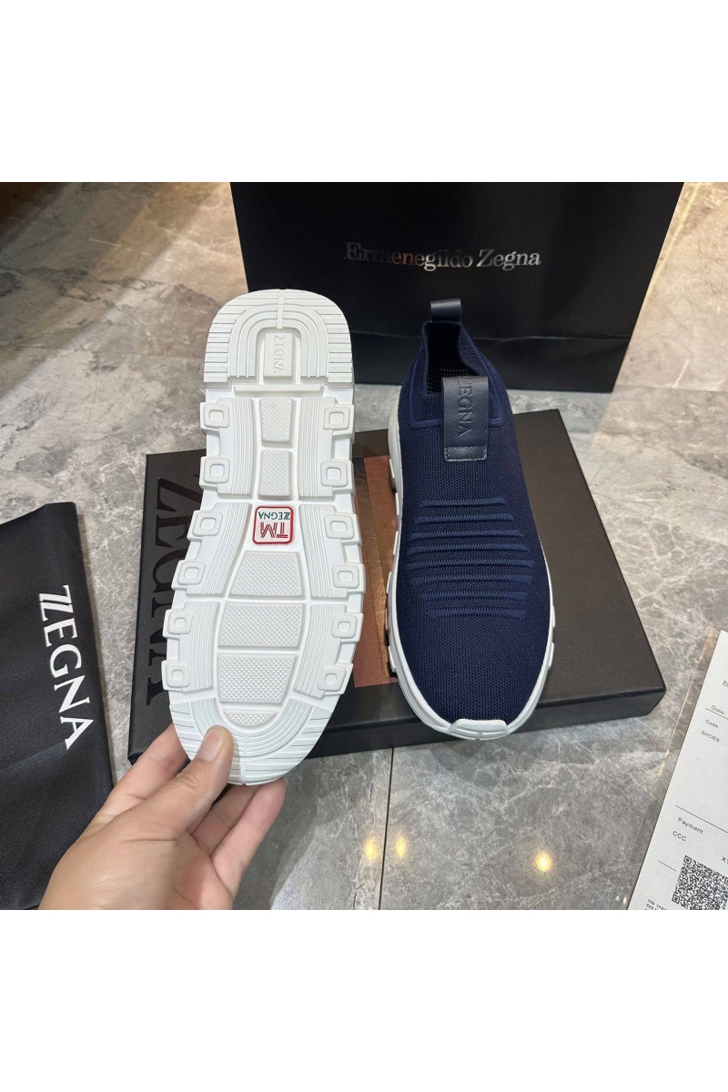 Zegna Мужские текстильные кроссовки