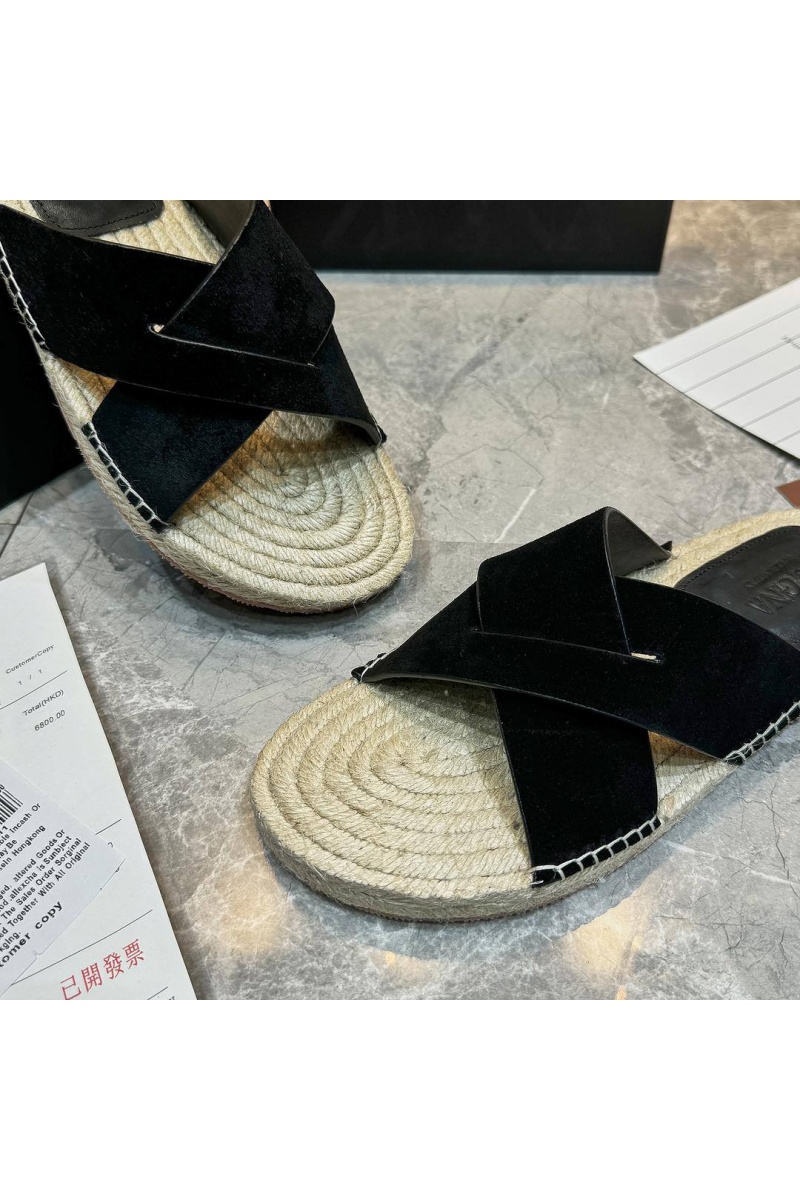 Zegna Мужские шлёпанцы suede - Black