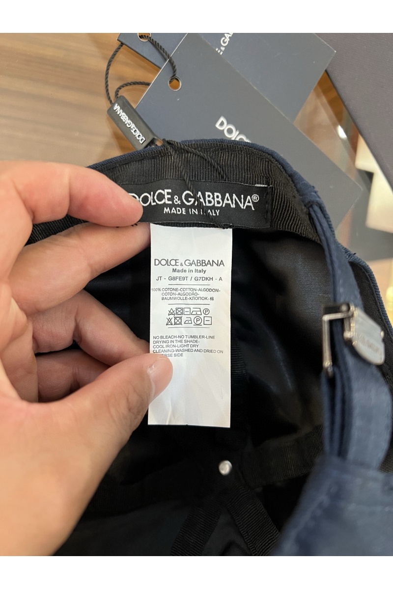 Dоlсе & Gаbbаnа Бейсболка синего цвета logo-embroidered