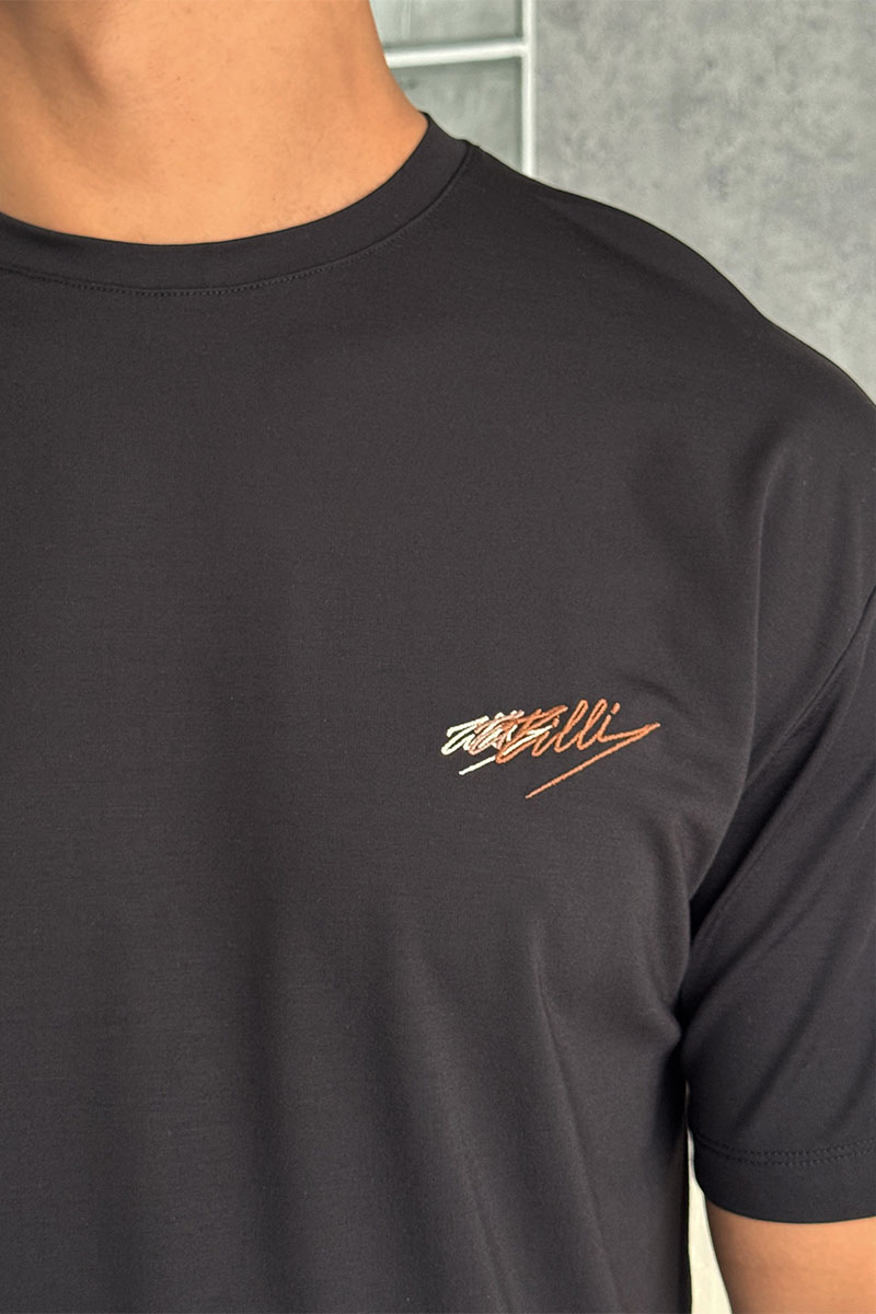 Zilli Мужская чёрная футболка 