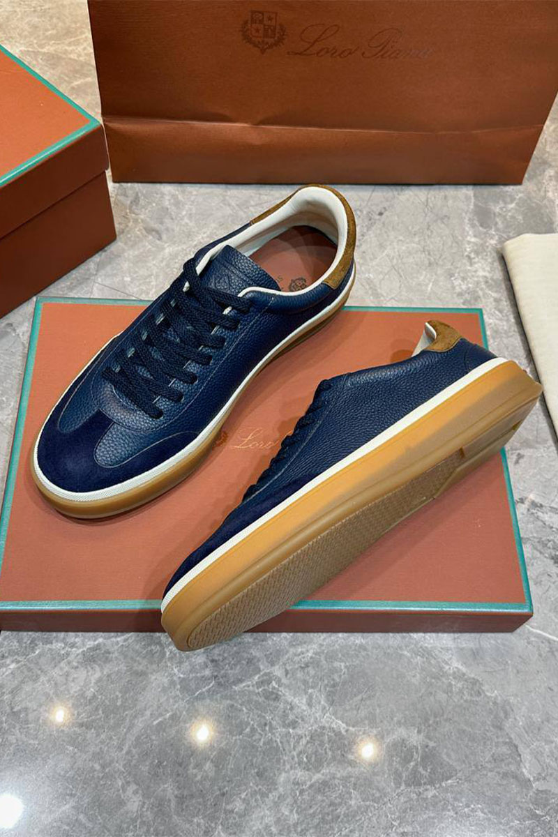 Loro Piana Мужские кроссовки Tennis Walk - Navy