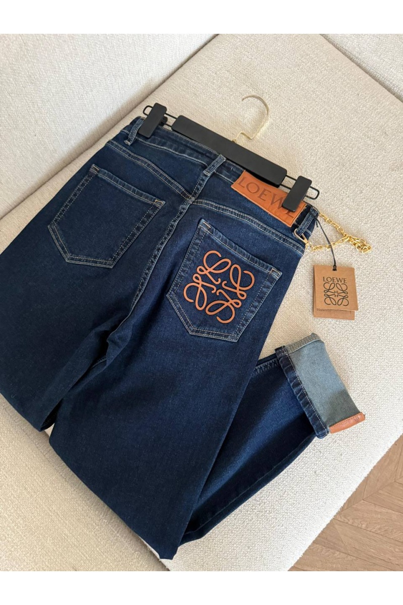 Loewe Женские синие джинсы 