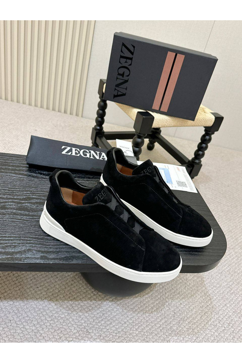 Zegna Мужские кроссовки Triple Stitch - Black
