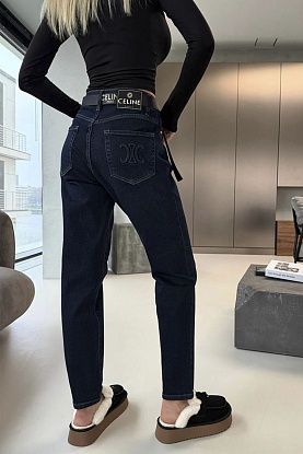 Женские синие джинсы 