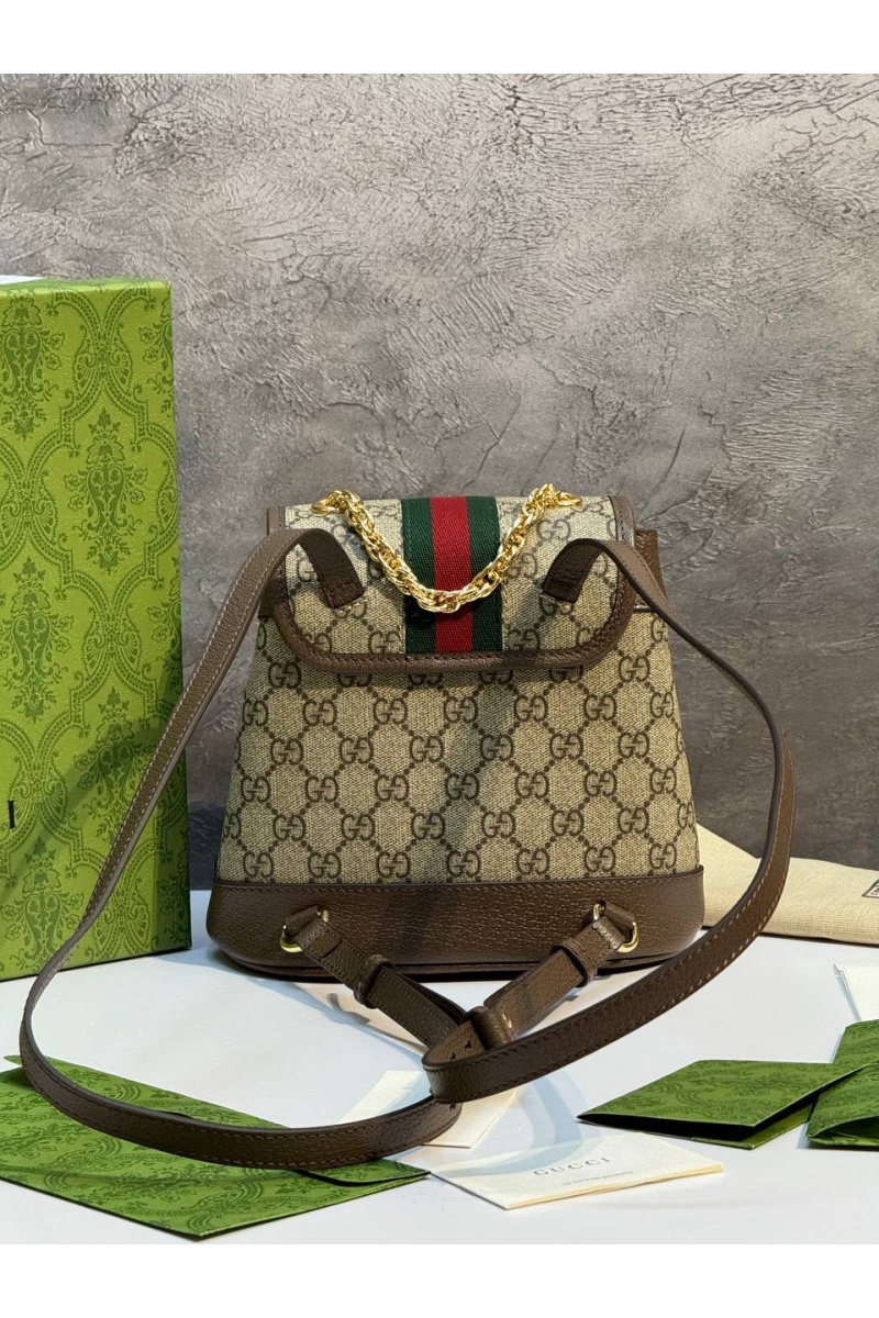 Gucci Рюкзак Ophidia Premium 20.5x20x12 см - Brown