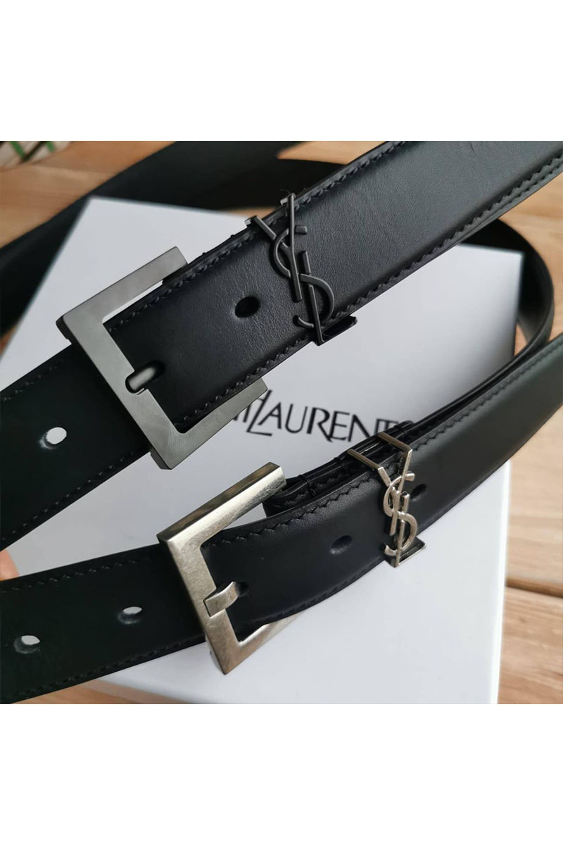 Yves Saint Laurent Кожаный ремень 5 расцветок (ширина 3 см, длина 80 / 85 см)