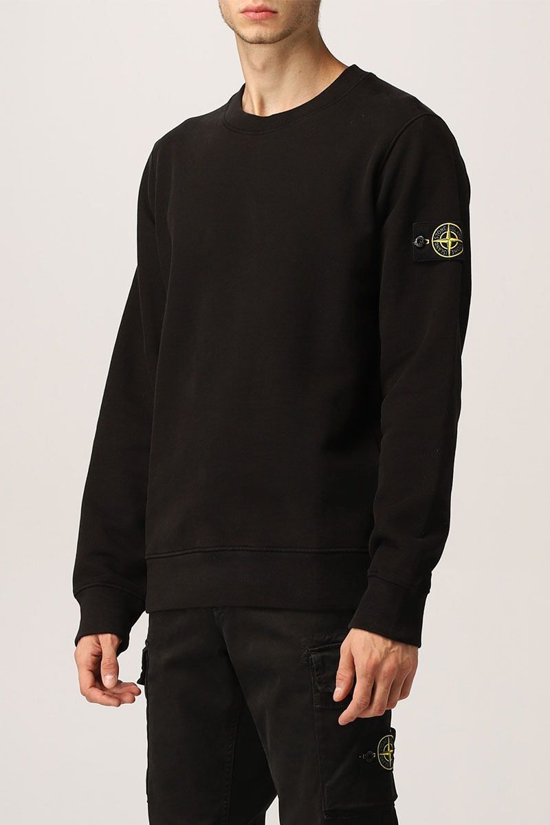 Stone Island Свитшот чёрного цвета compass-patch