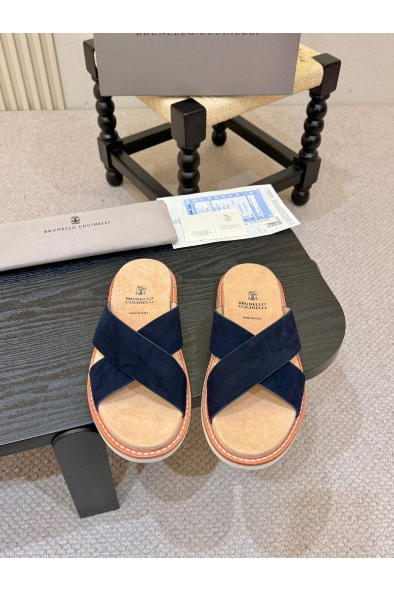 Brunеllо Сuсinеlli Замшевые шлёпанцы Crossover