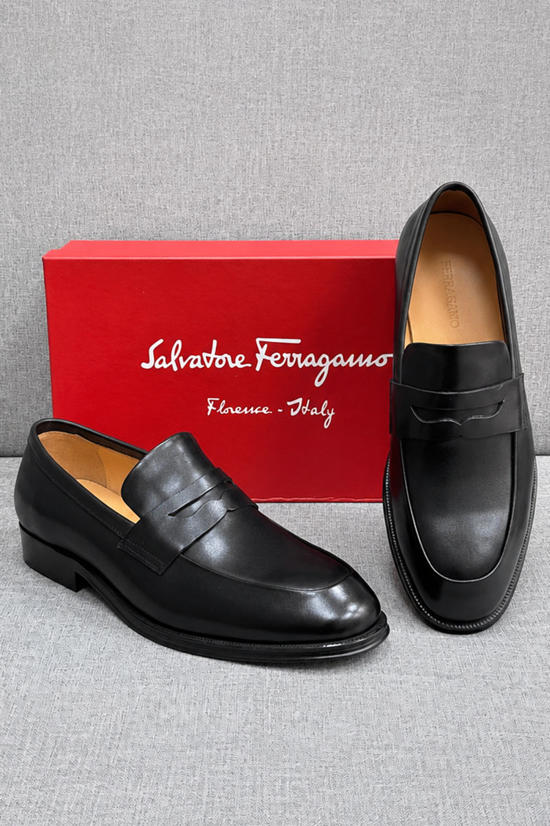 Salvatore Ferragamo Мужские кожаные лоферы