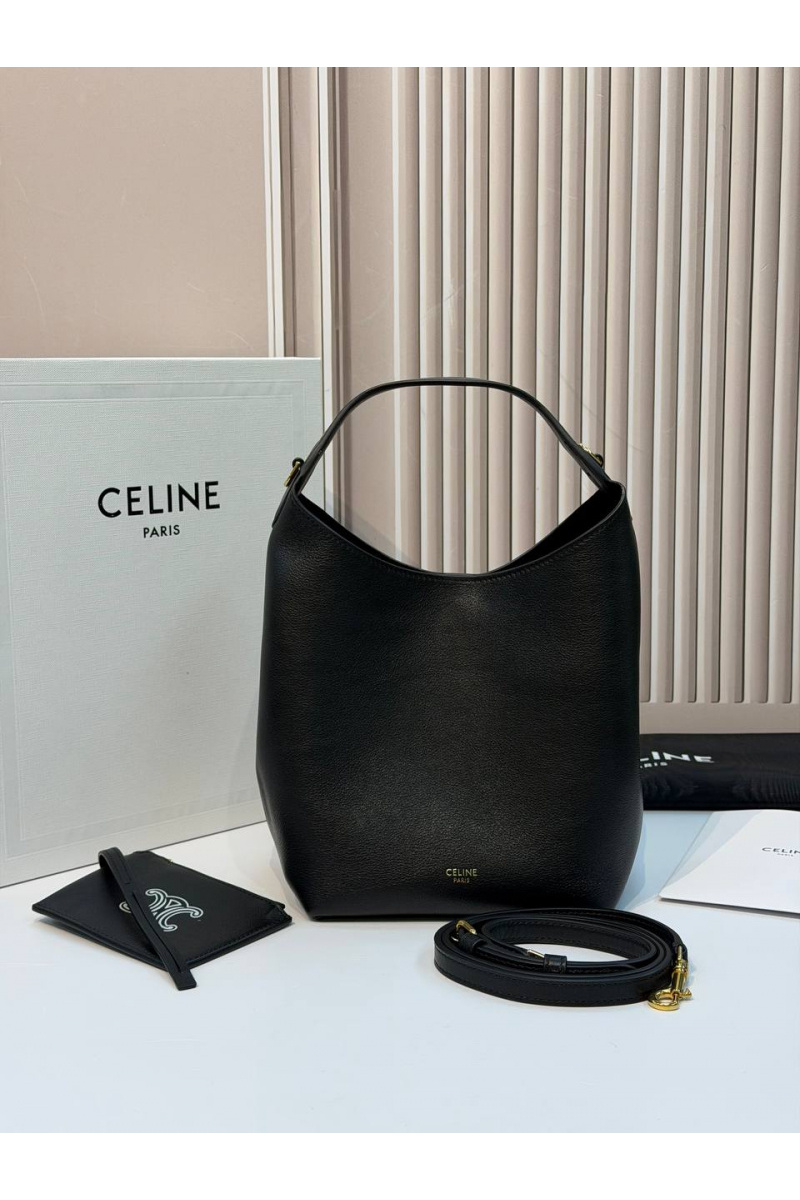 Celine Кожаная сумка Small Hobo premium 18x31x6 см