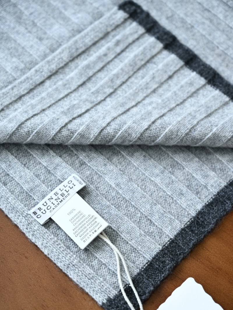 Brunеllо Сuсinеlli Кашемировый шарф Premium - Grey 