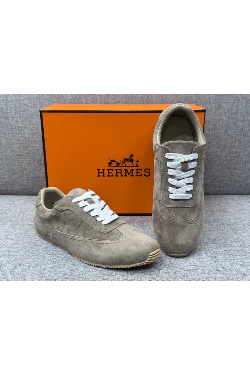 Hermes Мужские замшевые кроссовки Master