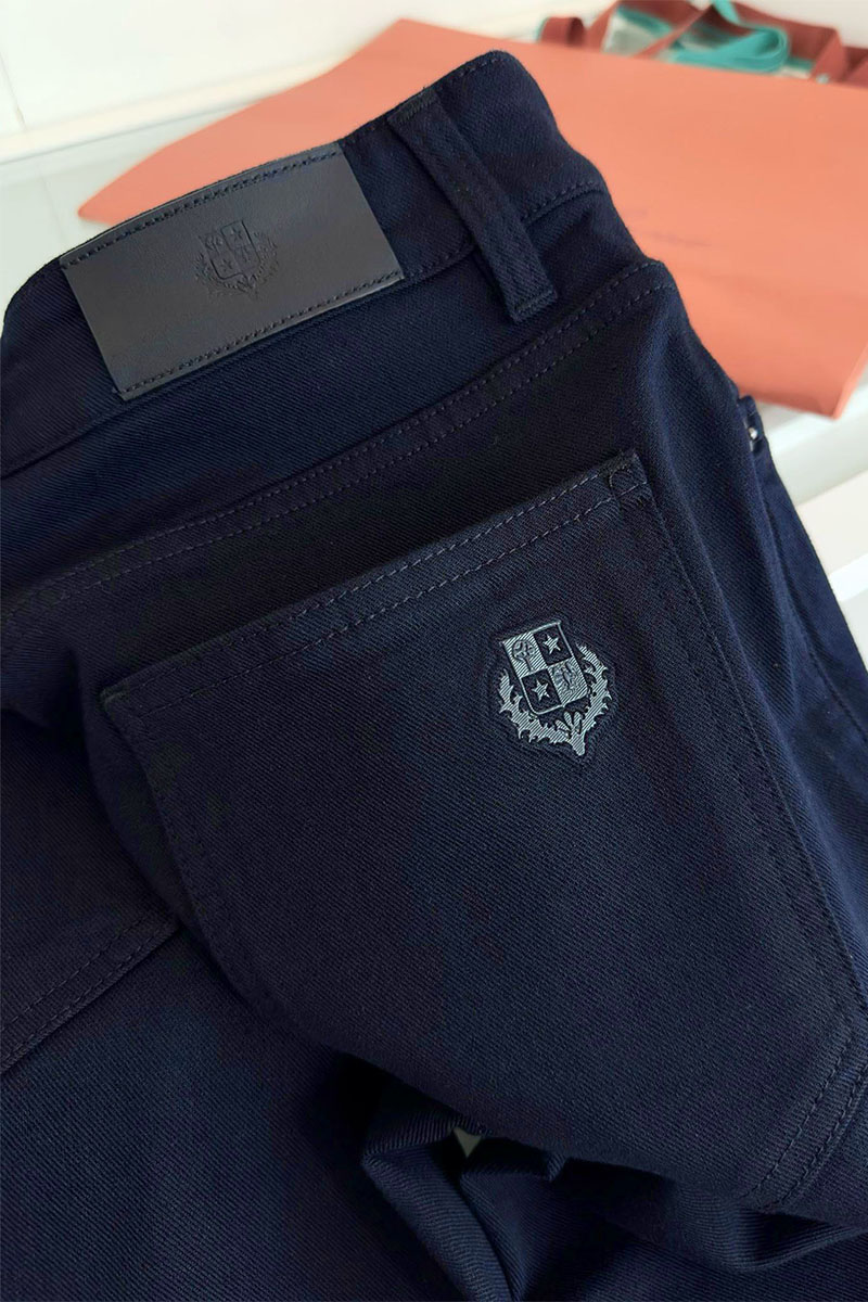 Loro Piana Мужские тёмно-синие джинсы 