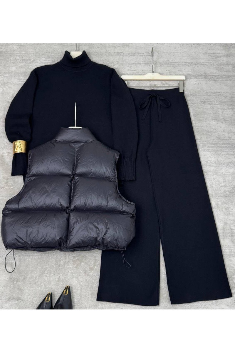Schiaparelli Женский костюм тройка на флисе premium - Black