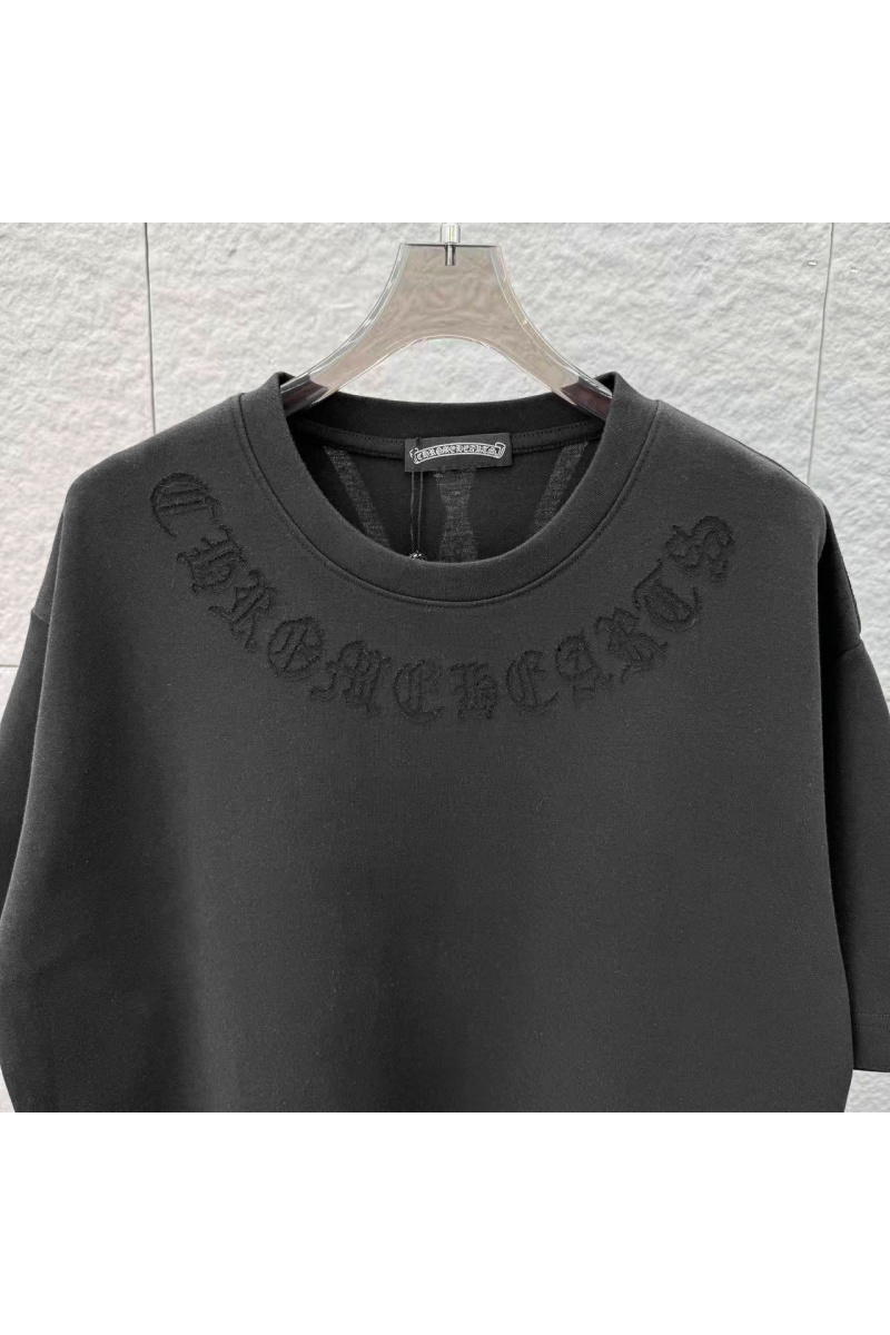 Chrome Hearts Чёрная оверсайз футболка premium