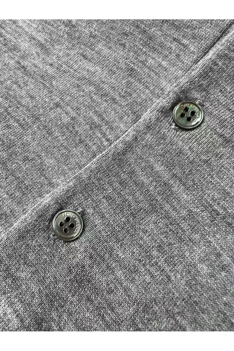 Loro Piana Поло с длинным рукавом Premium - Light Flower Gray