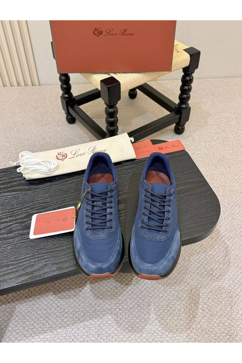 Loro Piana Мужские кроссовки Week End Walk - Navy