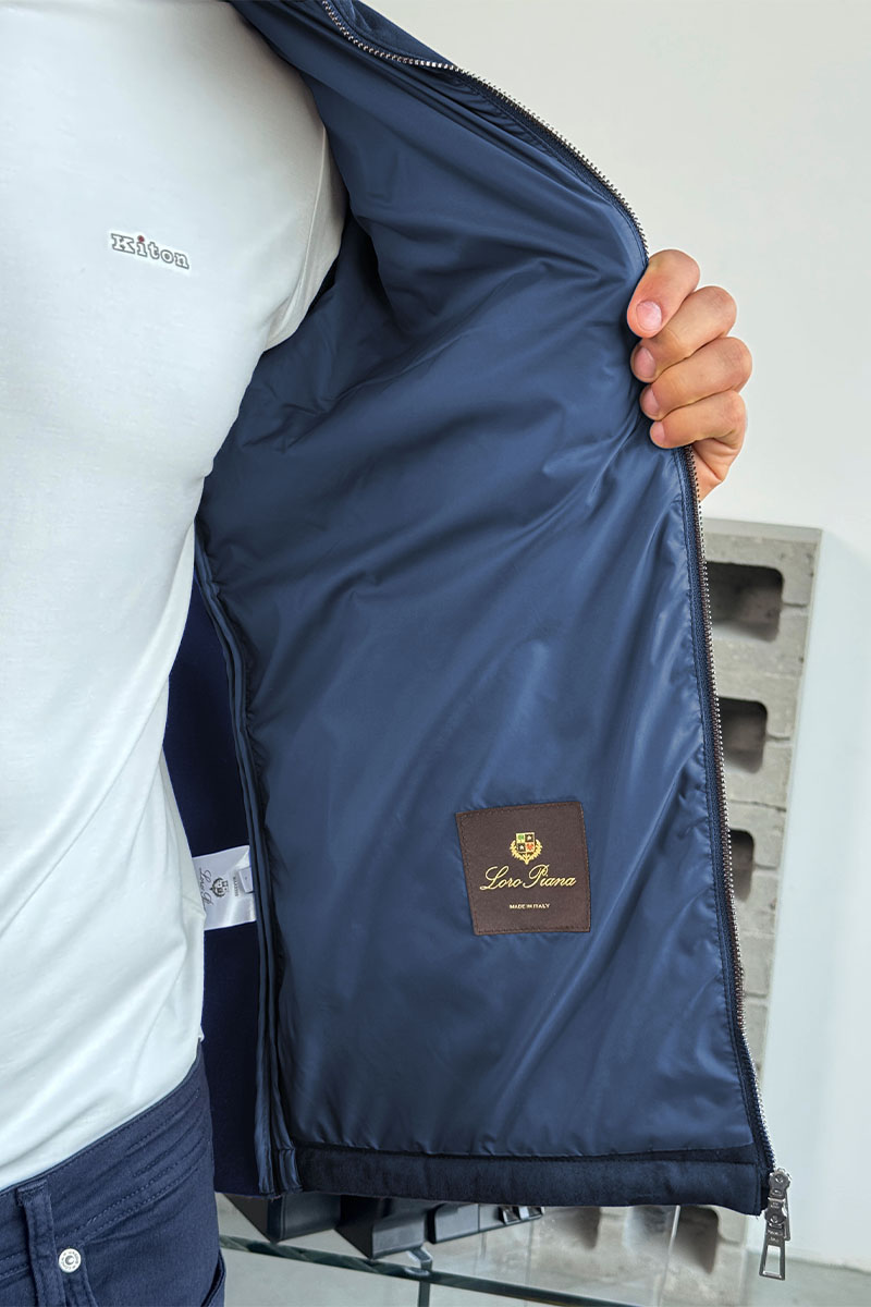 Loro Piana Мужская куртка синего цвета