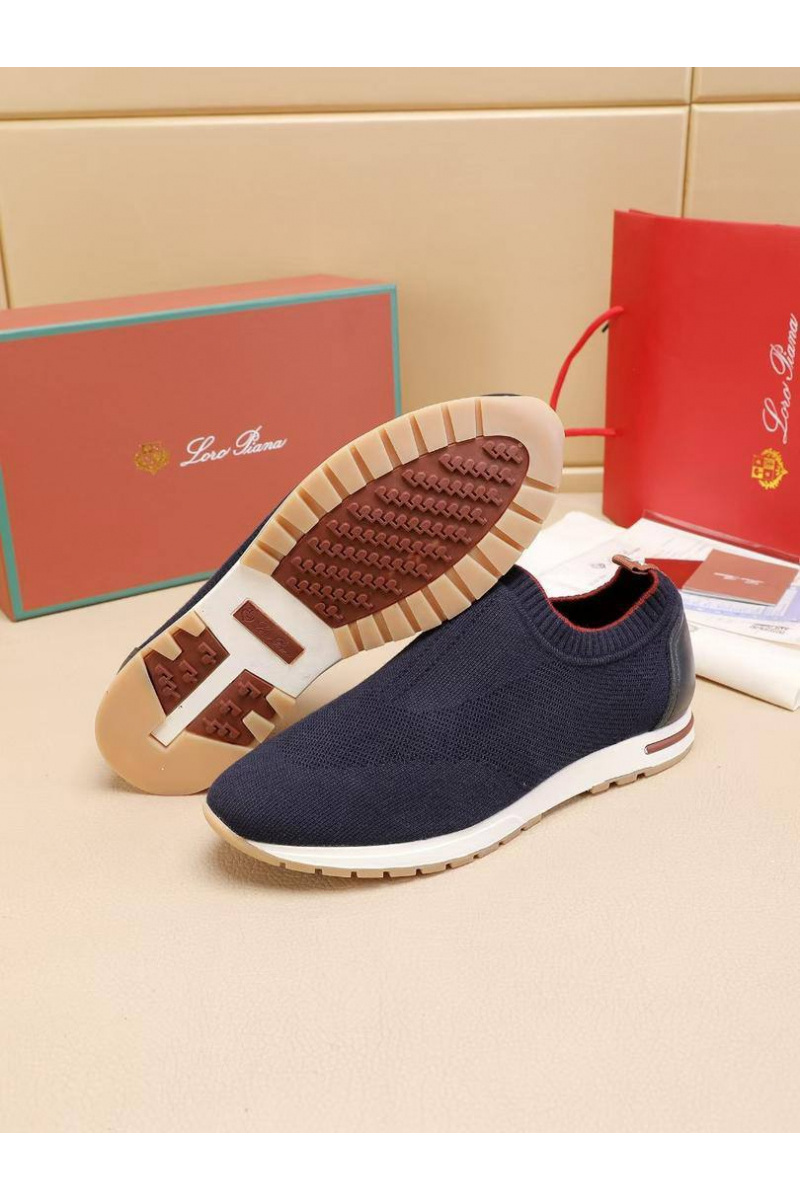 Loro Piana Мужские текстильные кроссовки Lp Flexy Active - Navy