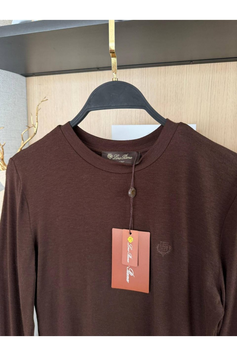Loro Piana Женский базовый лонгслив Premium - Brown