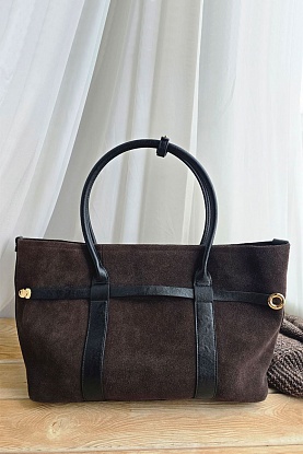 Замшевая сумка 38x26 см
