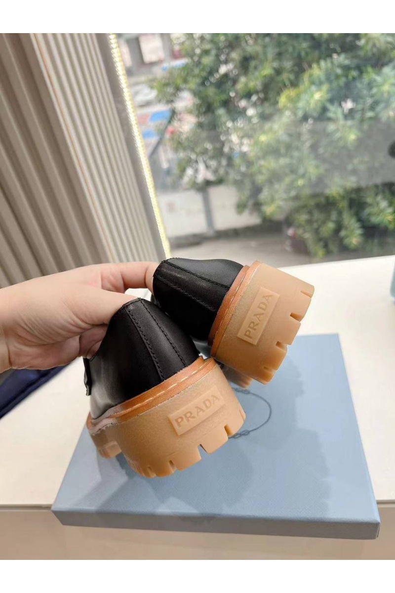 Prada Женские чёрные ботинки Premium