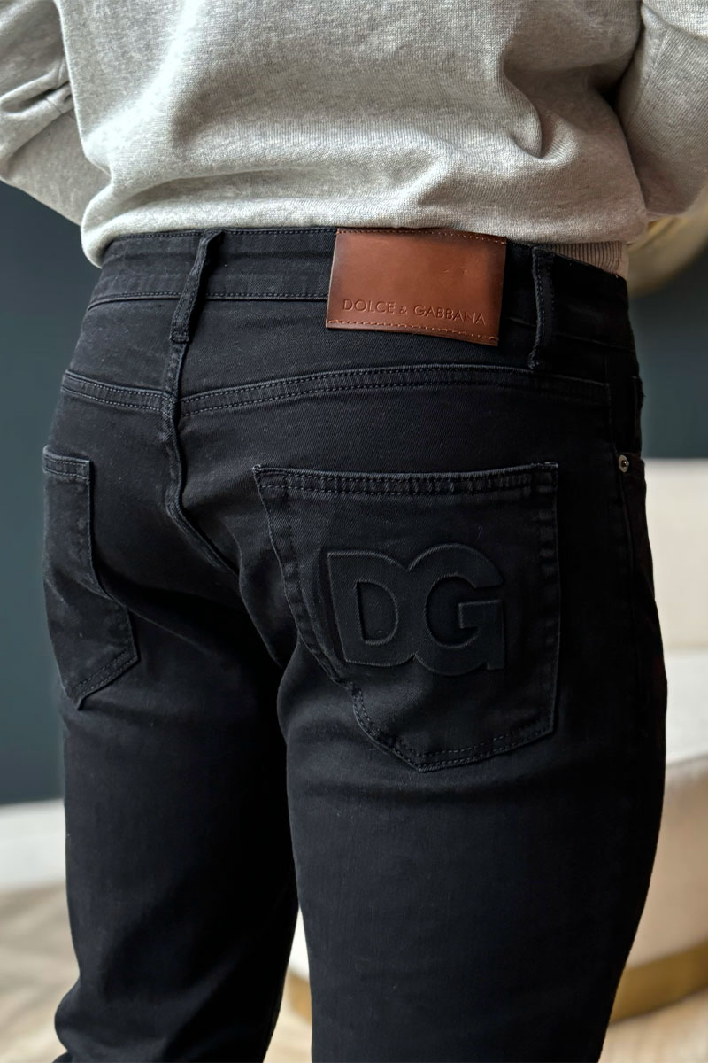 Dоlсе & Gаbbаnа Чёрные джинсы embossed logo
