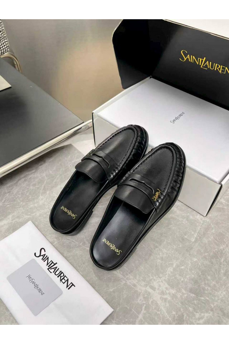 Yves Saint Laurent Женские кожаные мюли premium