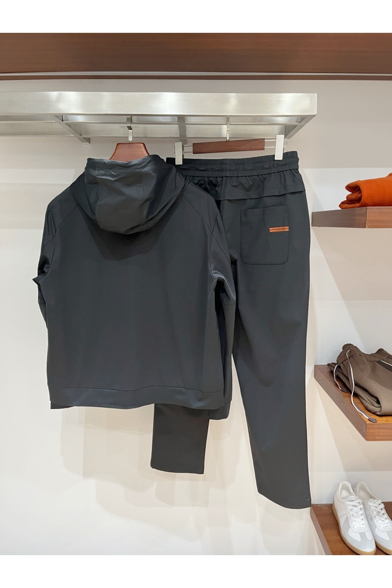 Zegna Мужские чёрные штаны premium