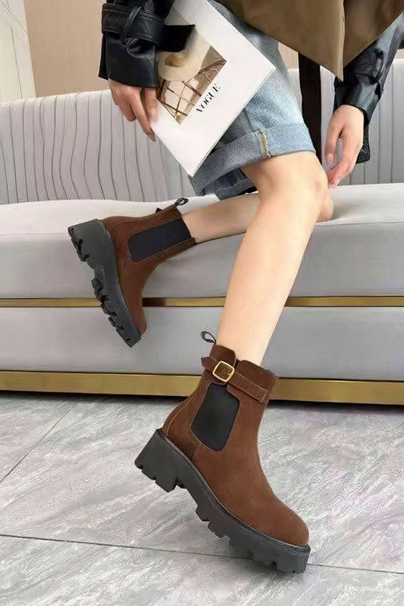 Celine Женские замшевые сапоги premium - Brown