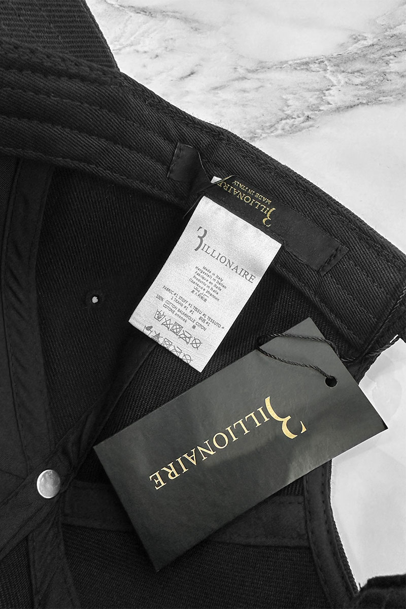 Billionaire Мужская чёрная бейсболка 