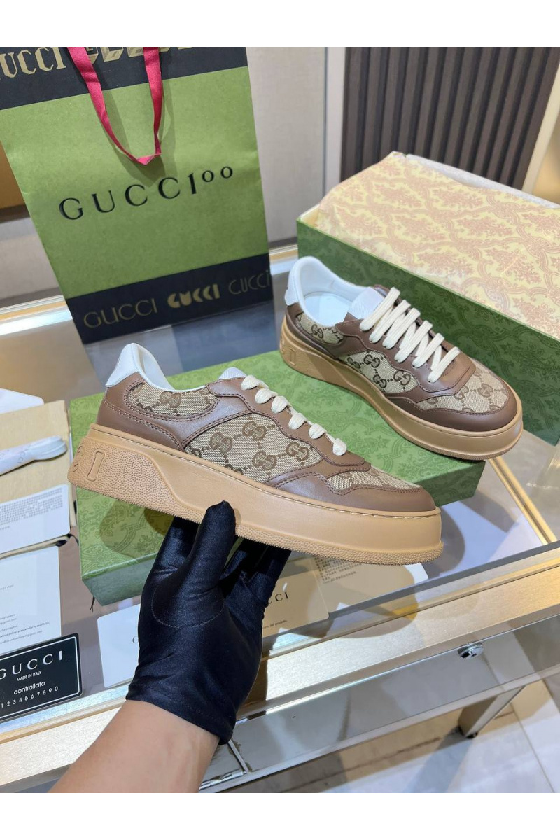 Gucci Женские кроссовки Chunky B Premium - Brown
