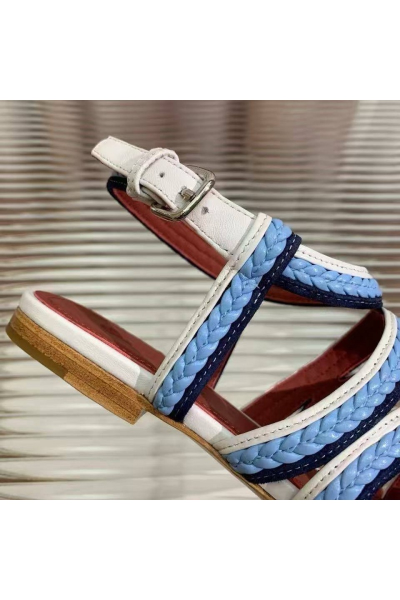 Loro Piana Женские кожаные сандалии Premium