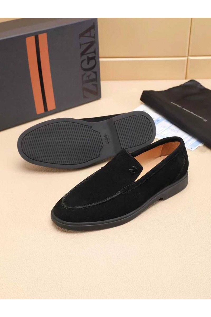 Zegna Мужские замшевые лоферы