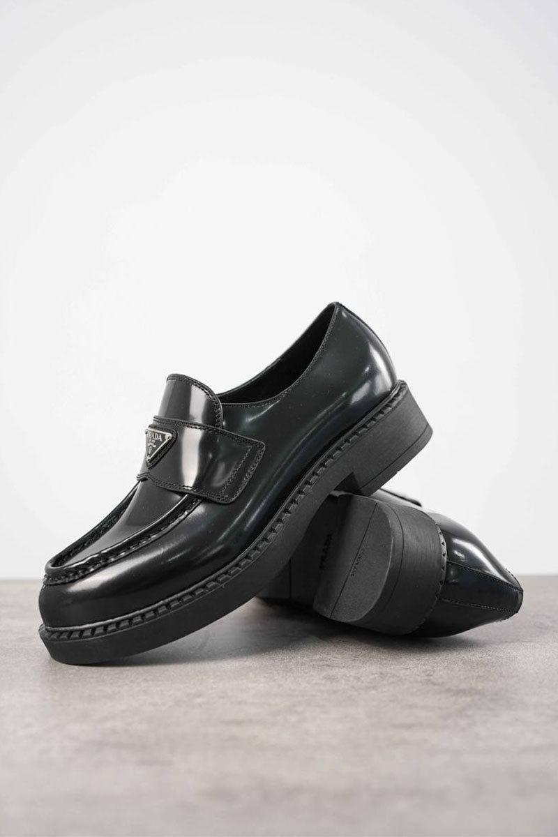 Prada Мужские кожаные лоферы premium