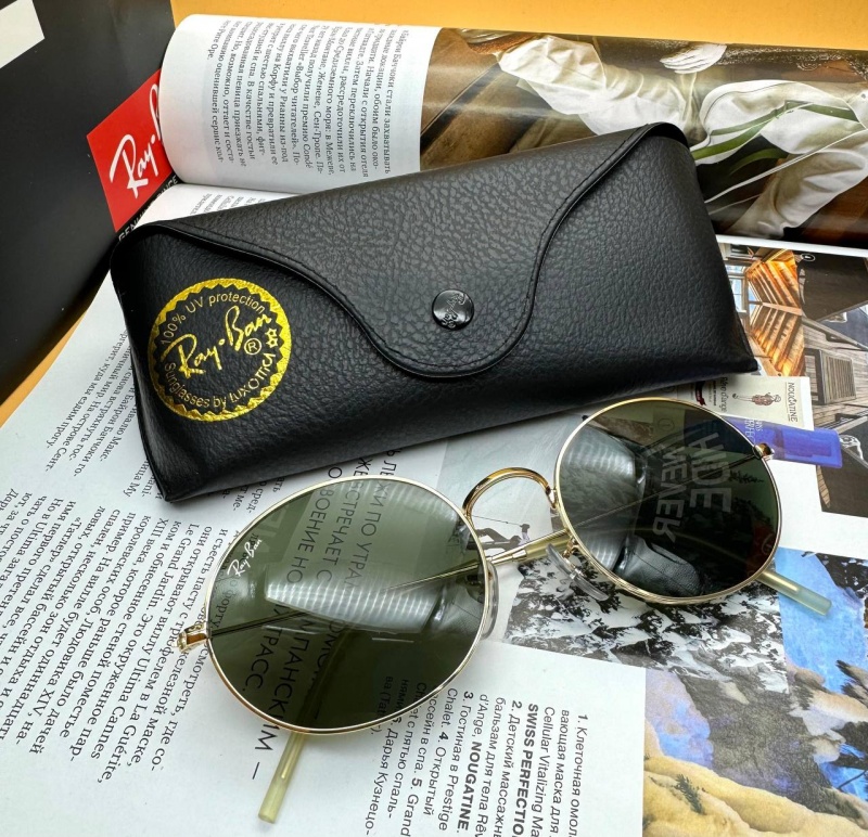Ray-Ban Солнцезащитные очки Oval Metal - Green
