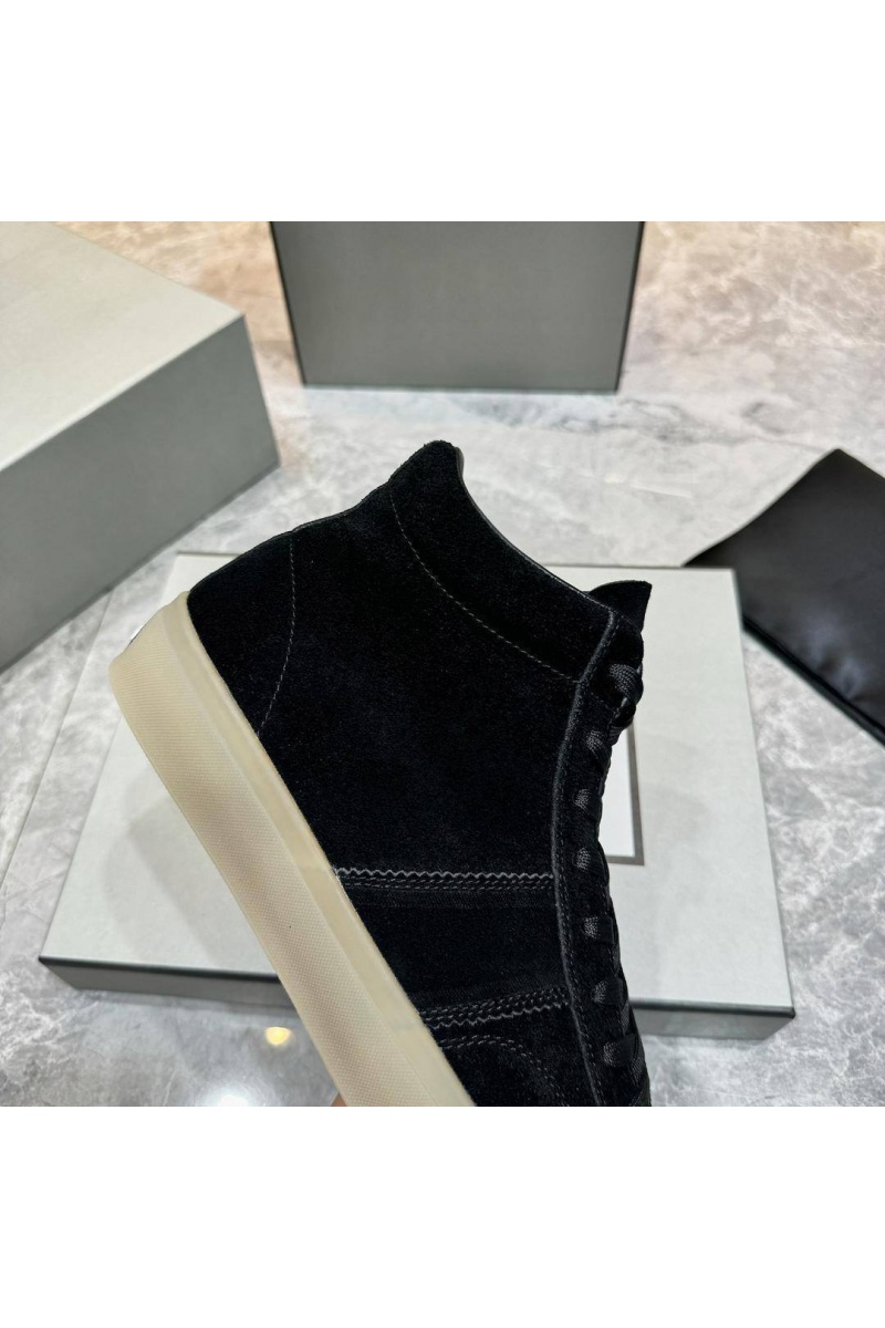 Tom Ford Замшевые кроссовки с мехом Tom Ford high-top - Black