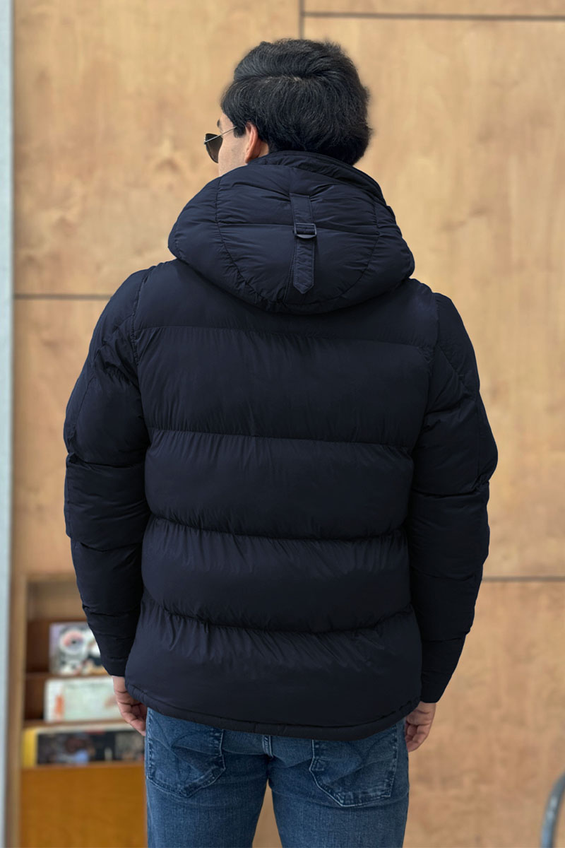 Burberry Синяя куртка со съёмными рукавами Lockwell logo-patch