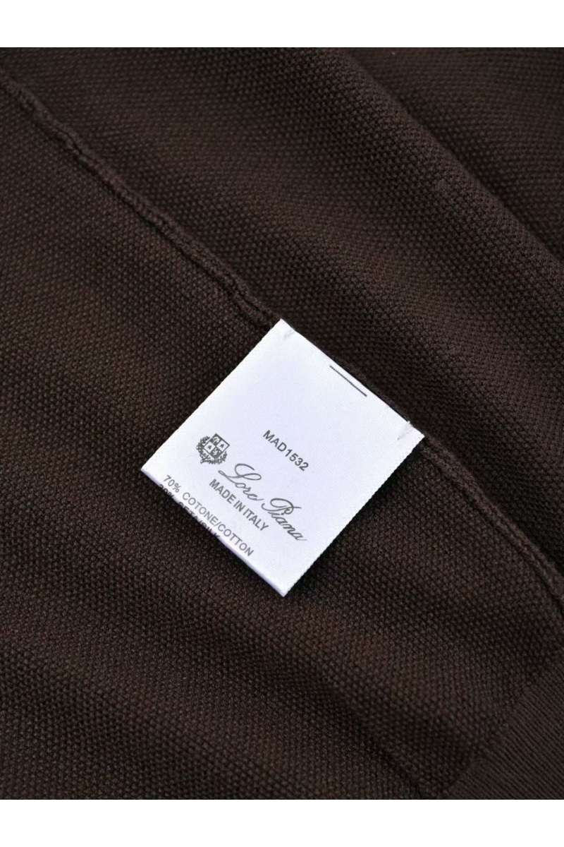 Loro Piana Мужская коричневая футболка premium