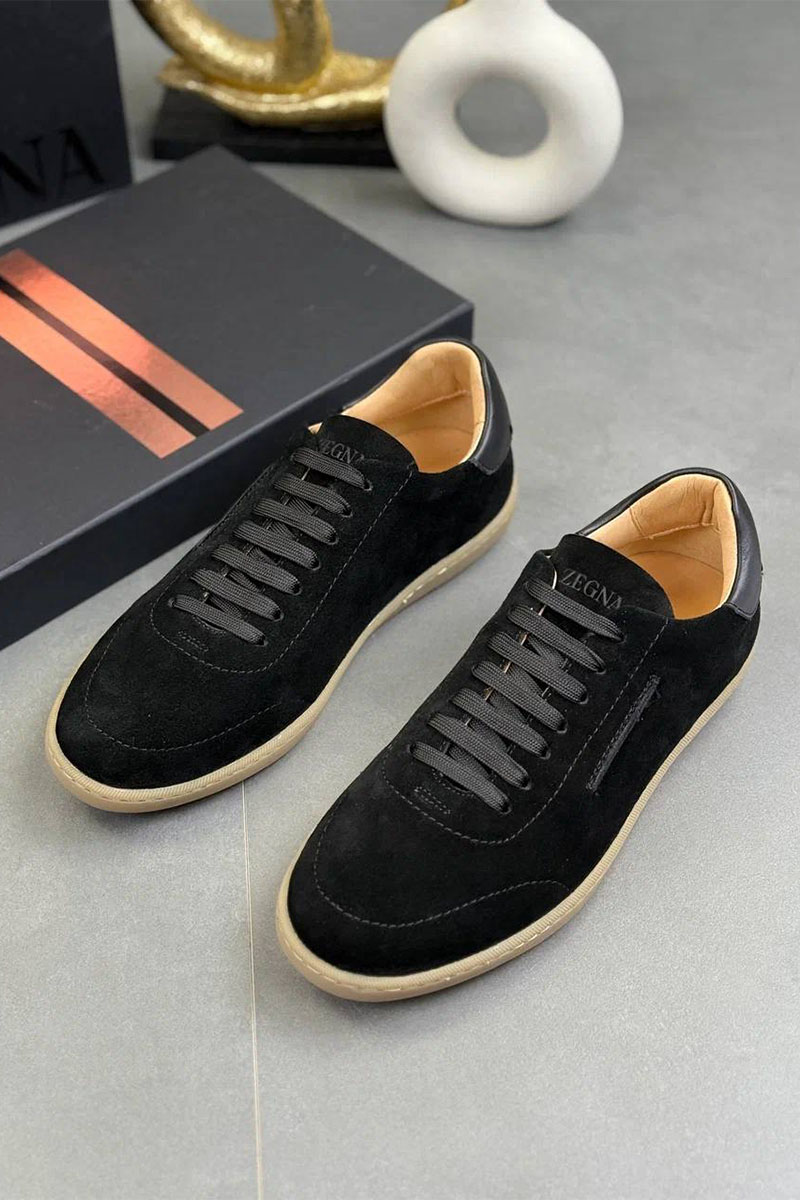 Zegna Мужские замшевые кроссовки "232"