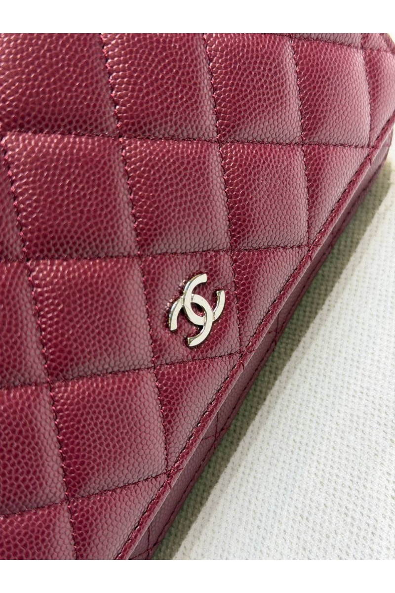 Chаnеl Кожаная сумка Wallet on Chain premium 19x12x4 см